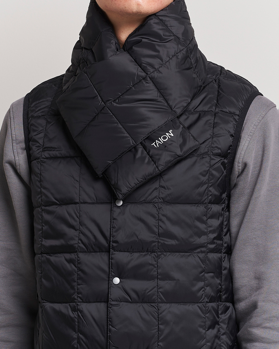 Homme | TAION Basic Down Scarf Black | TAION | Basic Down Scarf Black