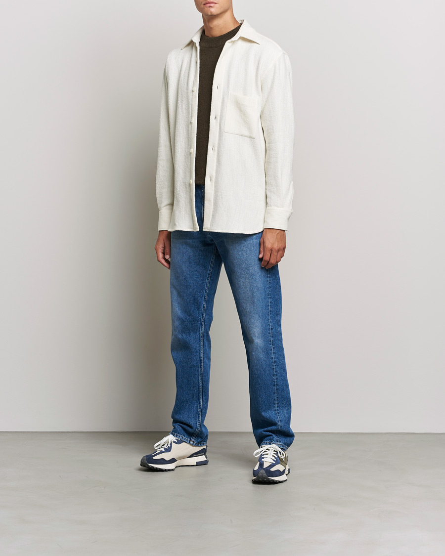Homme | Chemises | Sunflower | Alan Boucle Overshirt Off White