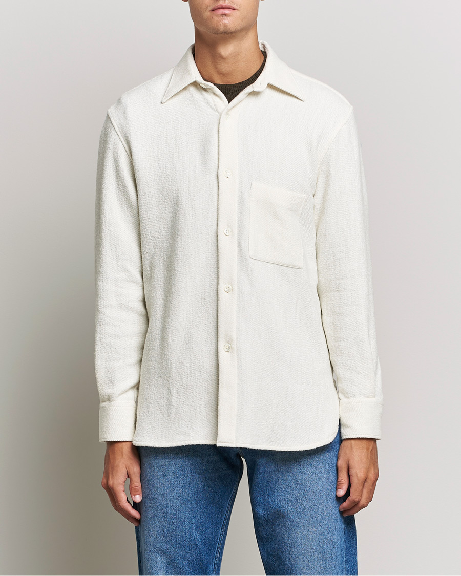 Homme | Chemises | Sunflower | Alan Boucle Overshirt Off White