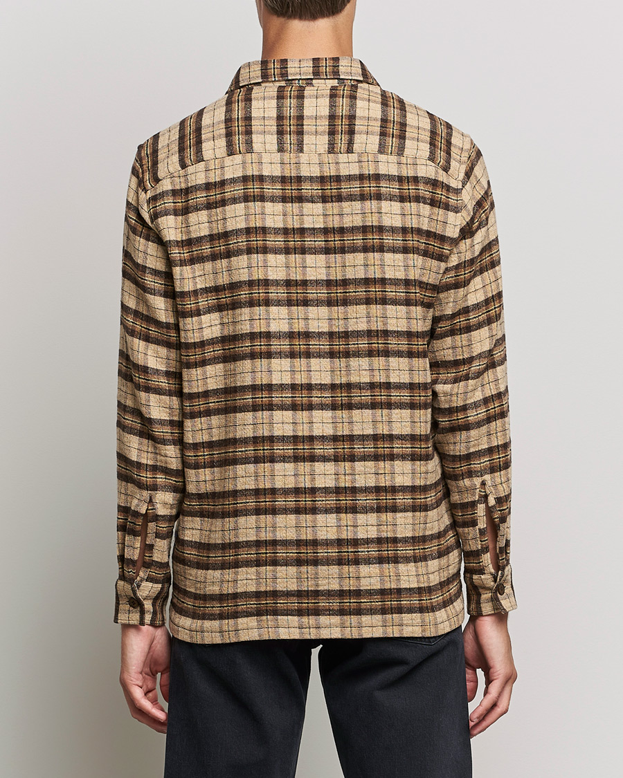 Homme | Chemises | Sunflower | Spacey Wool Overshirt Brown Check