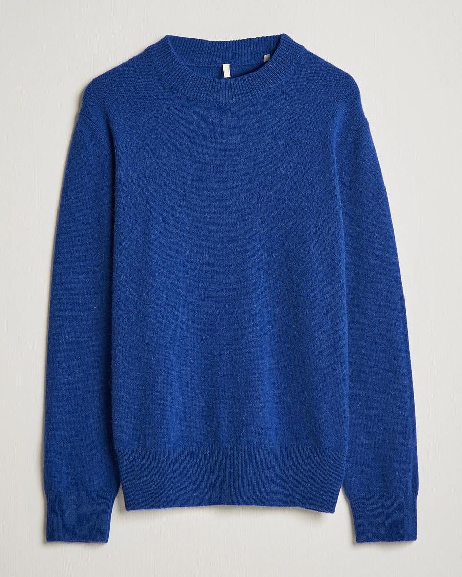 Homme | Pulls Et Tricots | Sunflower | Moon Alpaca Sweater Electric Blue