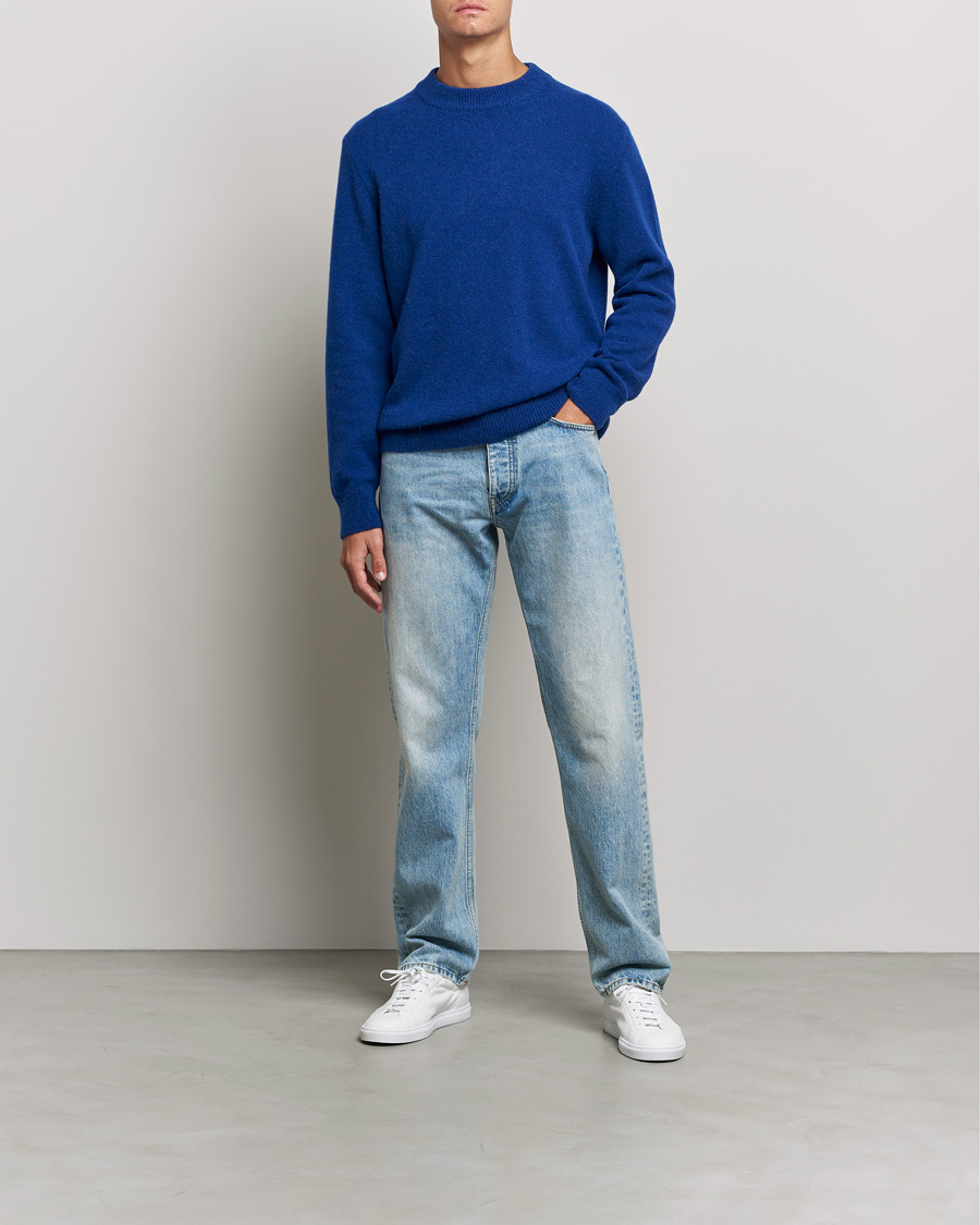Homme | Pulls Et Tricots | Sunflower | Moon Alpaca Sweater Electric Blue