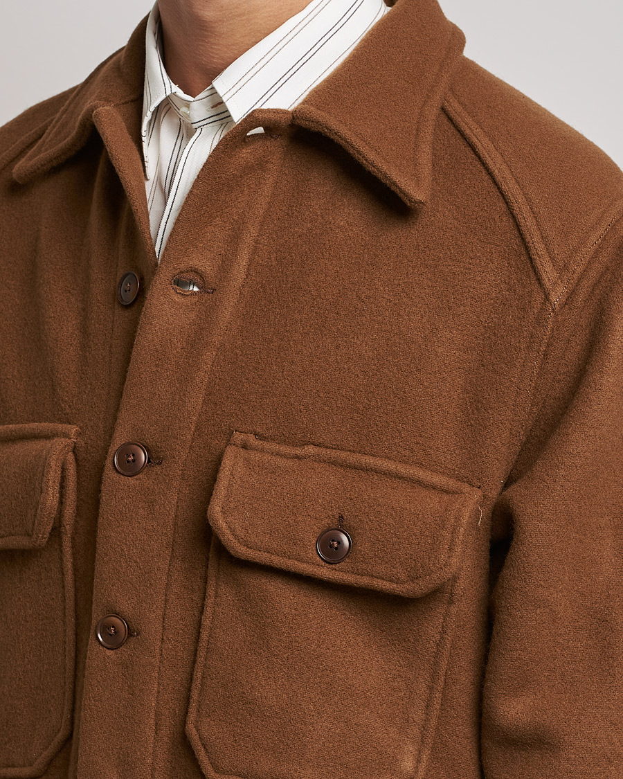 Homme | Manteaux Et Vestes | Sunflower | Wool Shirt Jacket Brown