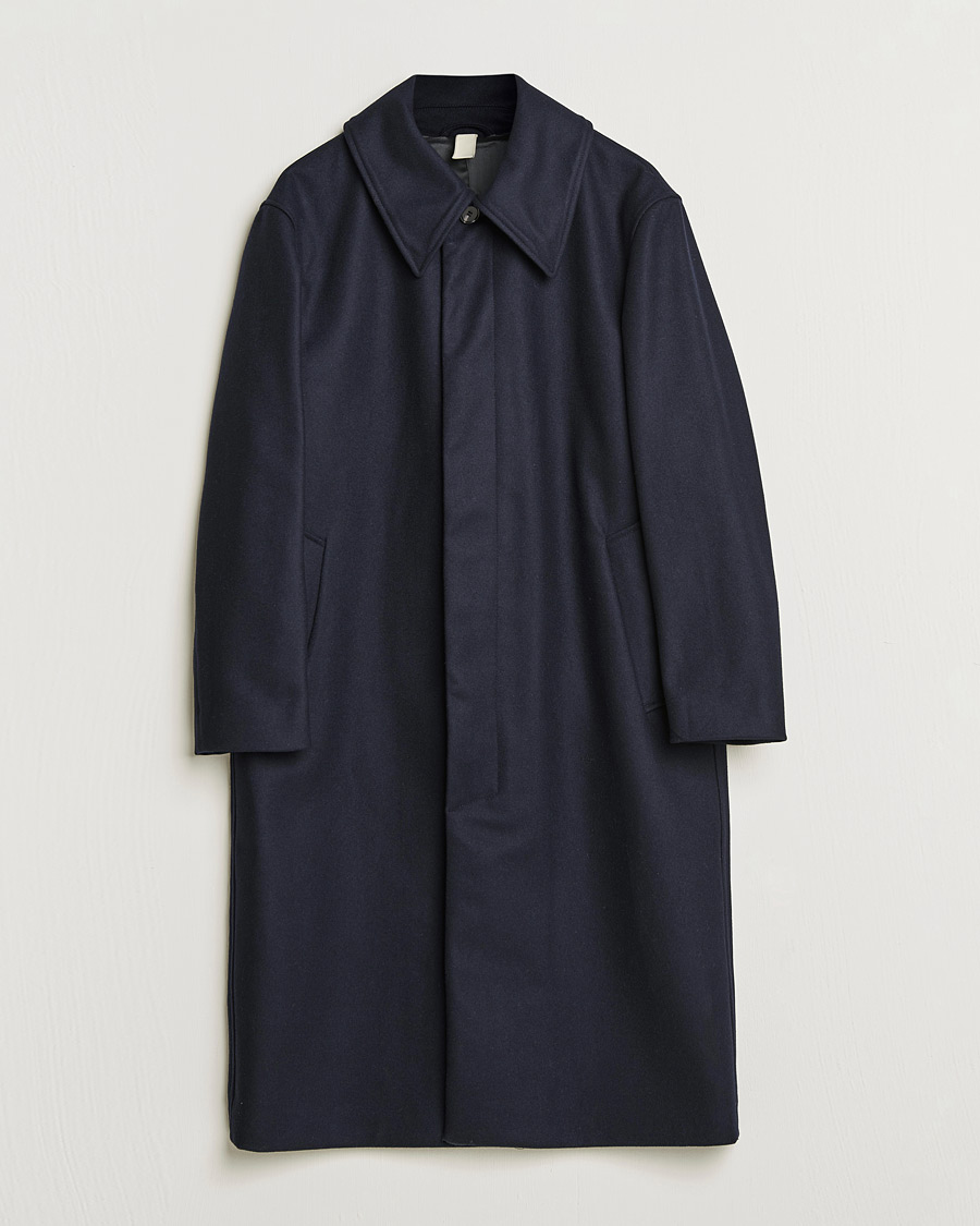 Homme | Manteaux Et Vestes | Sunflower | Heavy Wool Winter Coat Dark Navy
