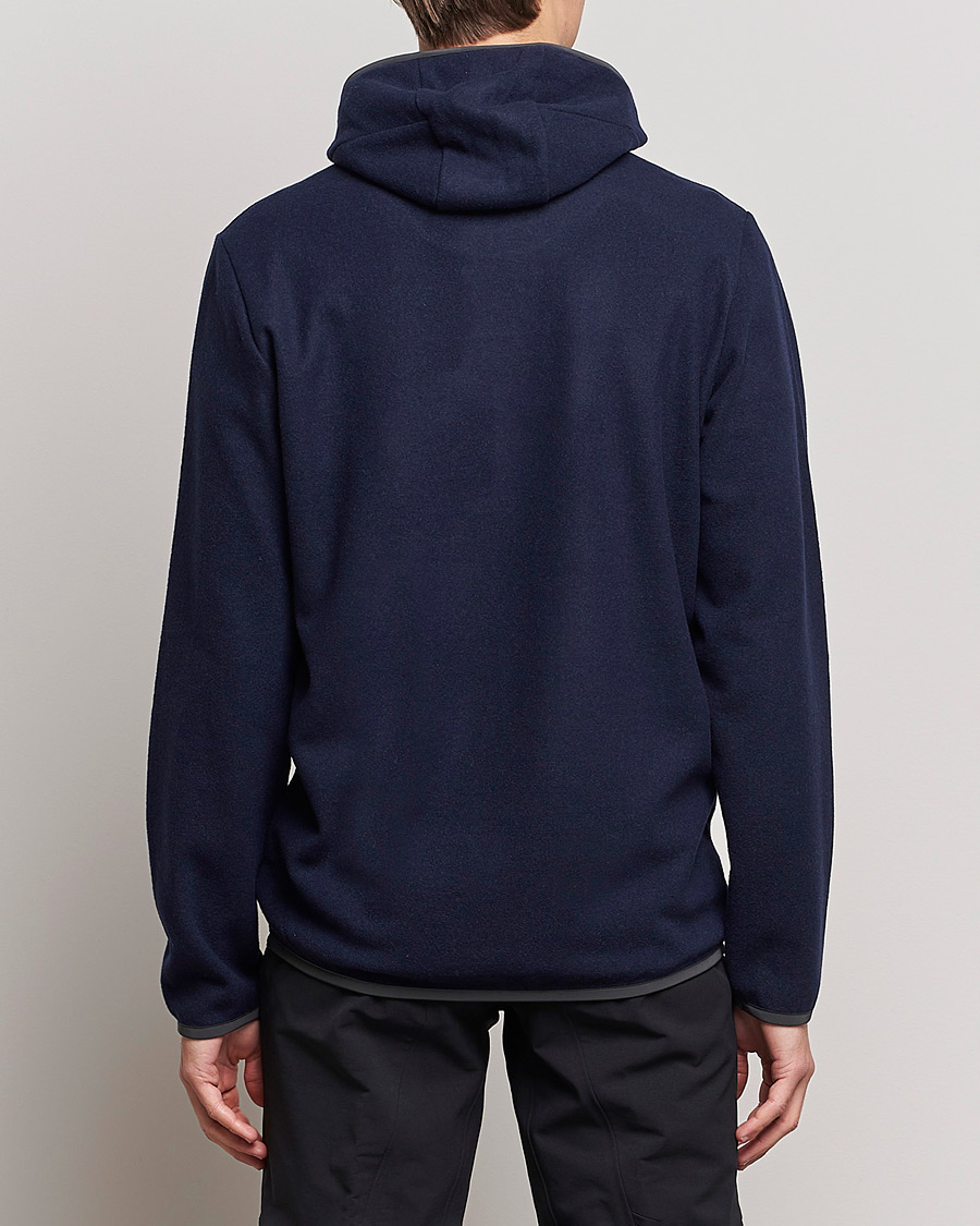 Homme | Pulls Et Tricots | SEASE | Drone Wool/Jersey Hood Navy
