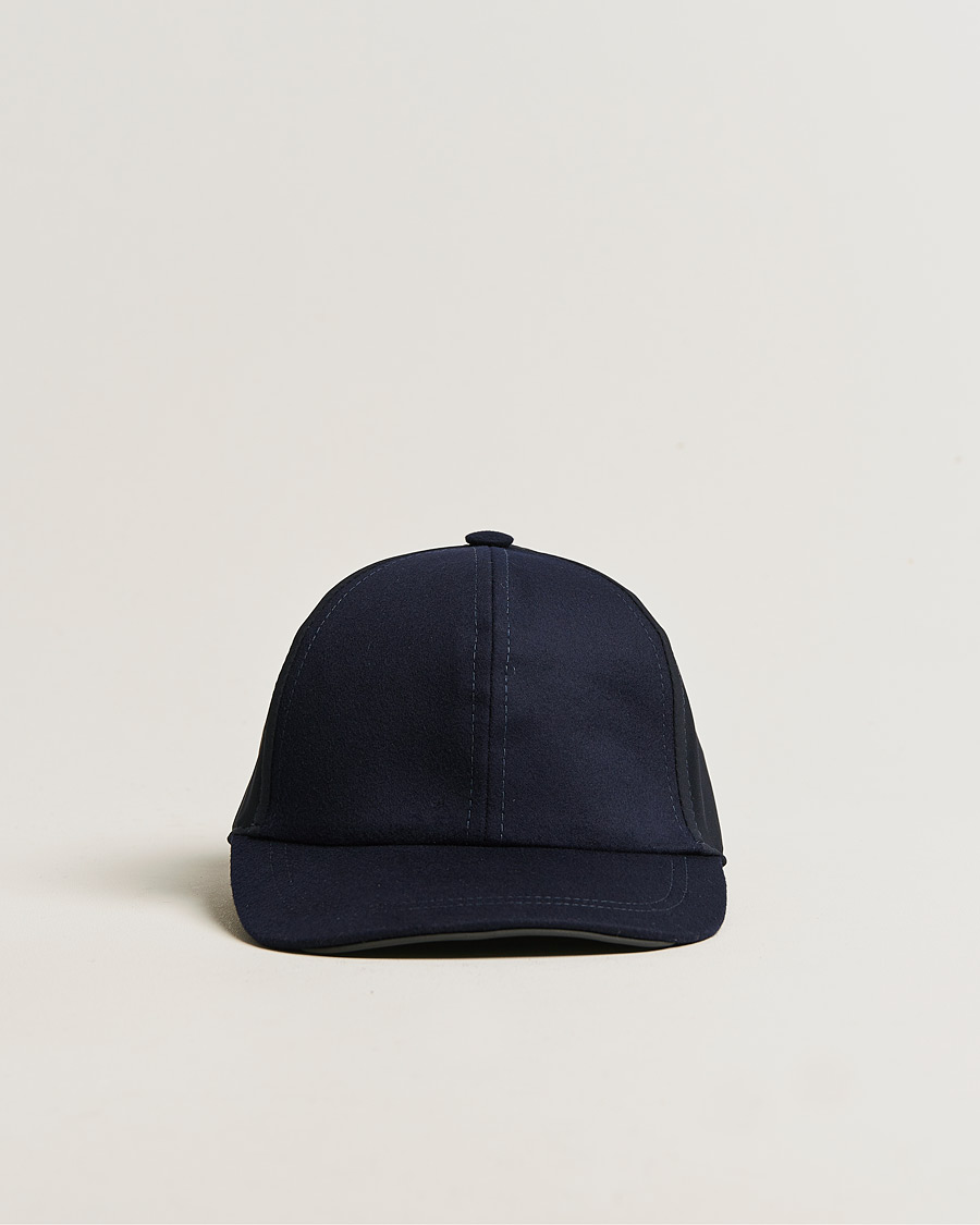 Homme | SEASE Wool/Cashmere Baseball Cap Navy | SEASE | Wool/Cashmere Baseball Cap Navy