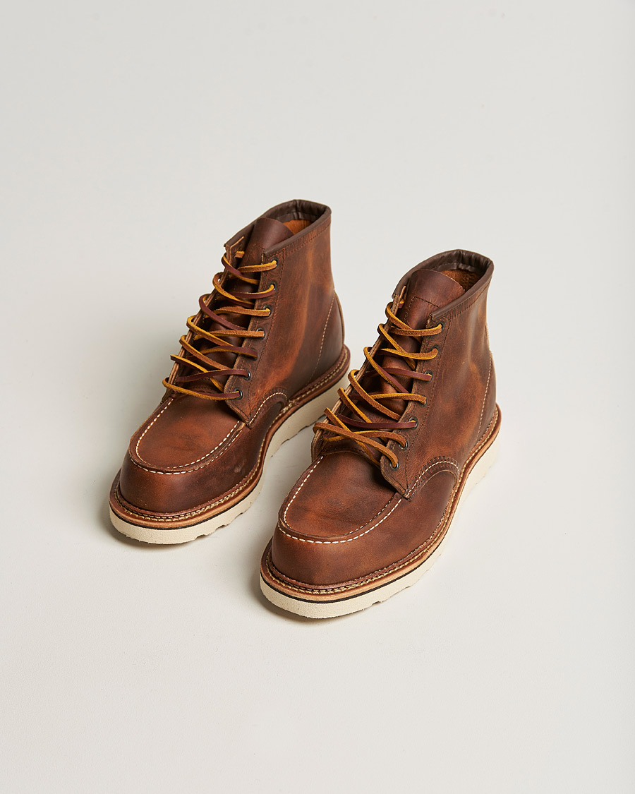 Homme | American Heritage | Red Wing Shoes | Moc Toe Boot Copper Rough/Tough Leather