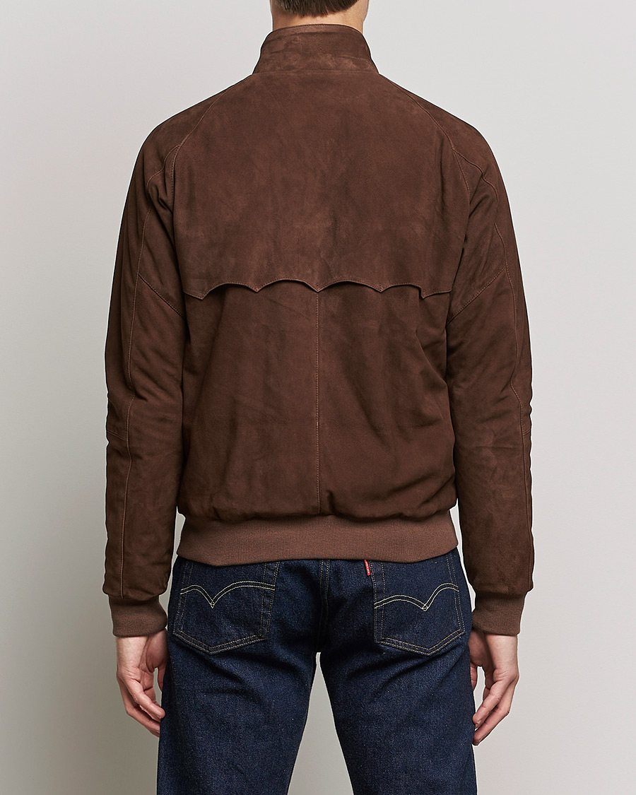 Homme | Manteaux Et Vestes | Baracuta | G9 Winter Suede Harrington Jacket Chocolate