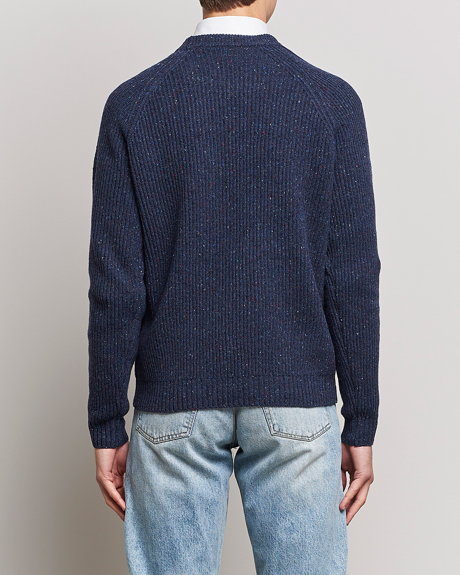 Homme | Pulls Et Tricots | Baracuta | Knop Yarn Raglan Crew Neck Dark Navy