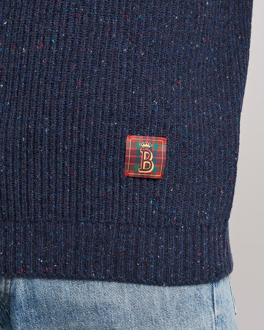 Homme | Pulls Et Tricots | Baracuta | Knop Yarn Raglan Crew Neck Dark Navy