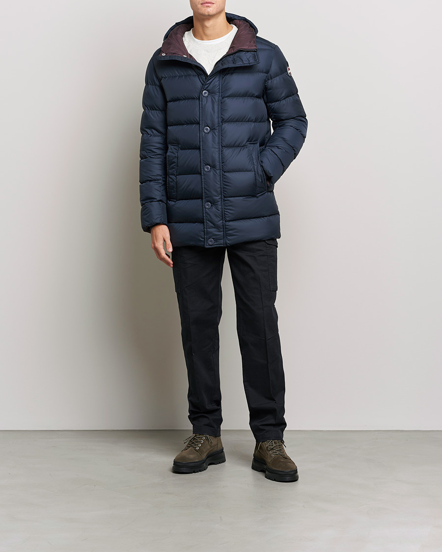 Homme | Manteaux Et Vestes | Colmar | Concrete Mid Down Parka Navy