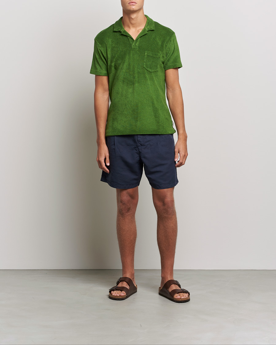 Homme | Polos | Orlebar Brown | Terry Polo Conifer