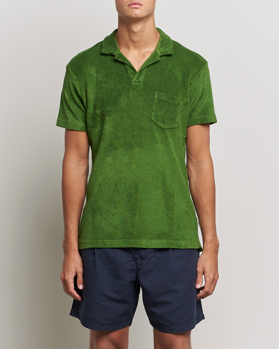 Homme | Polos | Orlebar Brown | Terry Polo Conifer