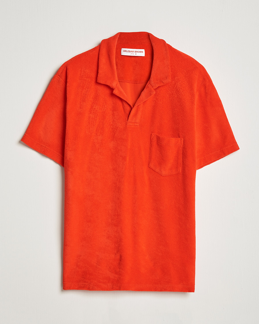 Homme | Polos | Orlebar Brown | Terry Polo Summer Red