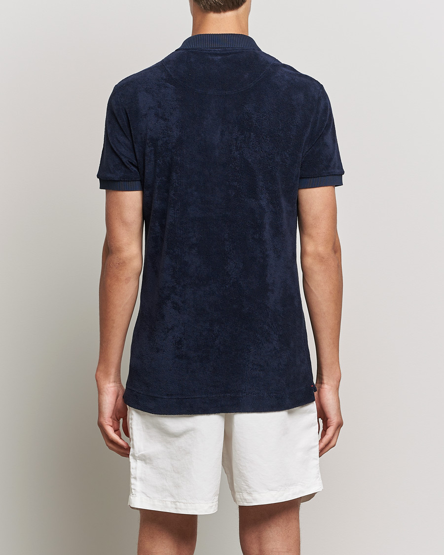 Homme | Polos | Orlebar Brown | Jarrett Towelling Polo Night Iris