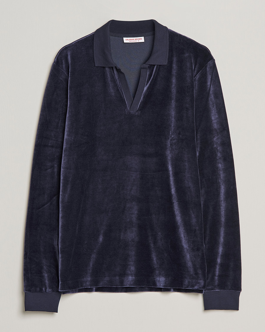 Homme | Pulls Et Tricots | Orlebar Brown | Bouvet Cotton/Modal Polo Night Iris