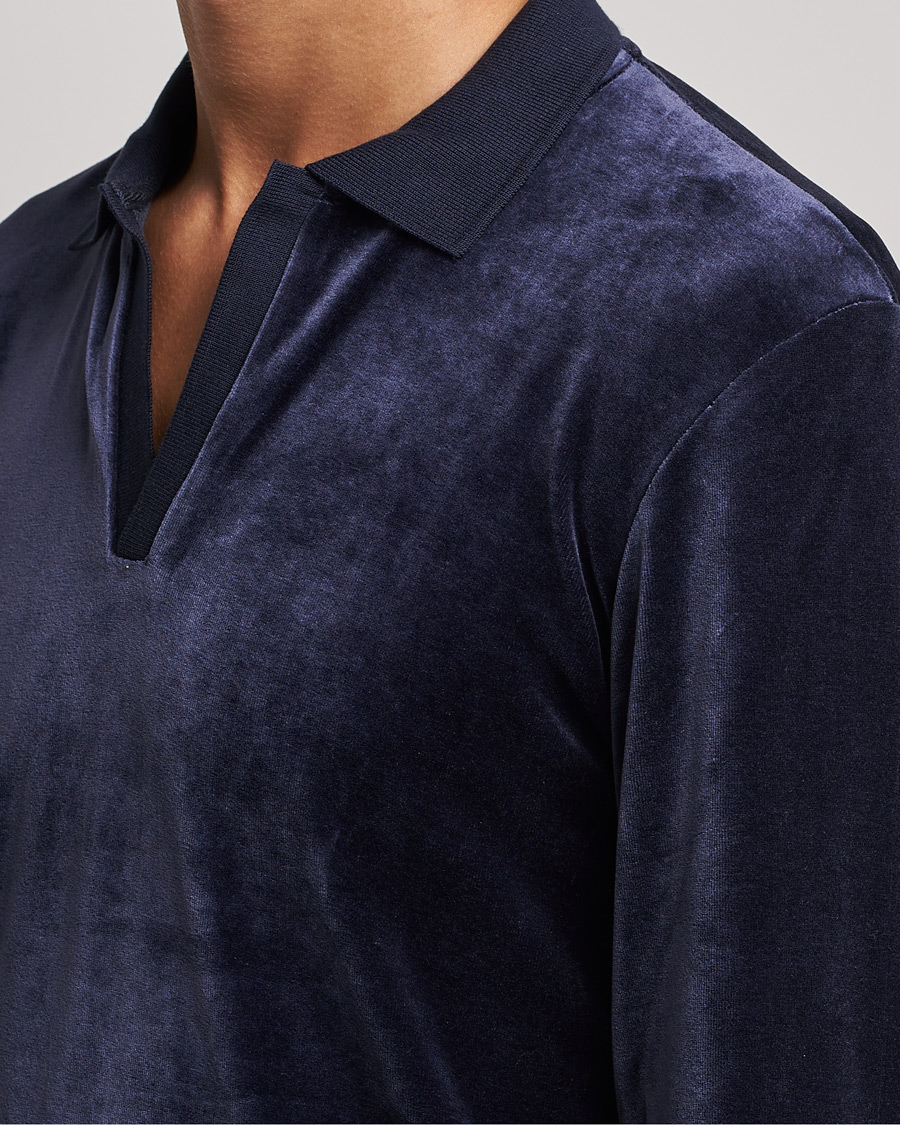 Homme | Pulls Et Tricots | Orlebar Brown | Bouvet Cotton/Modal Polo Night Iris