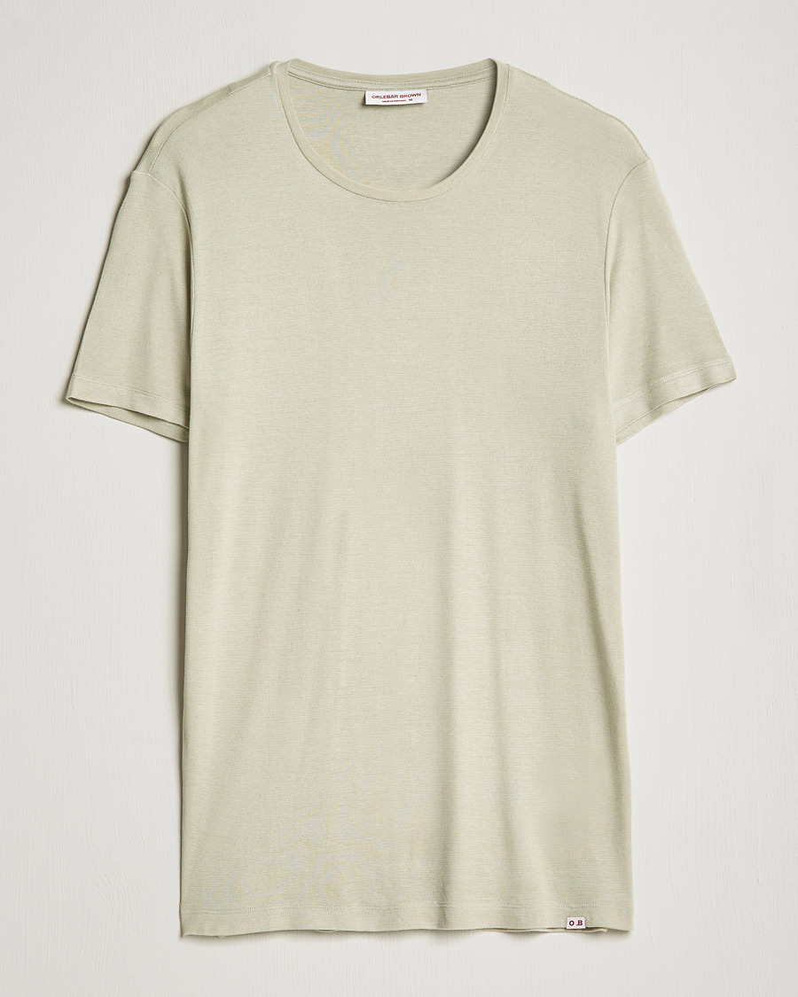 Homme | T-shirts | Orlebar Brown | OB Classic Modal/Cashmere T-Shirt Parched Green