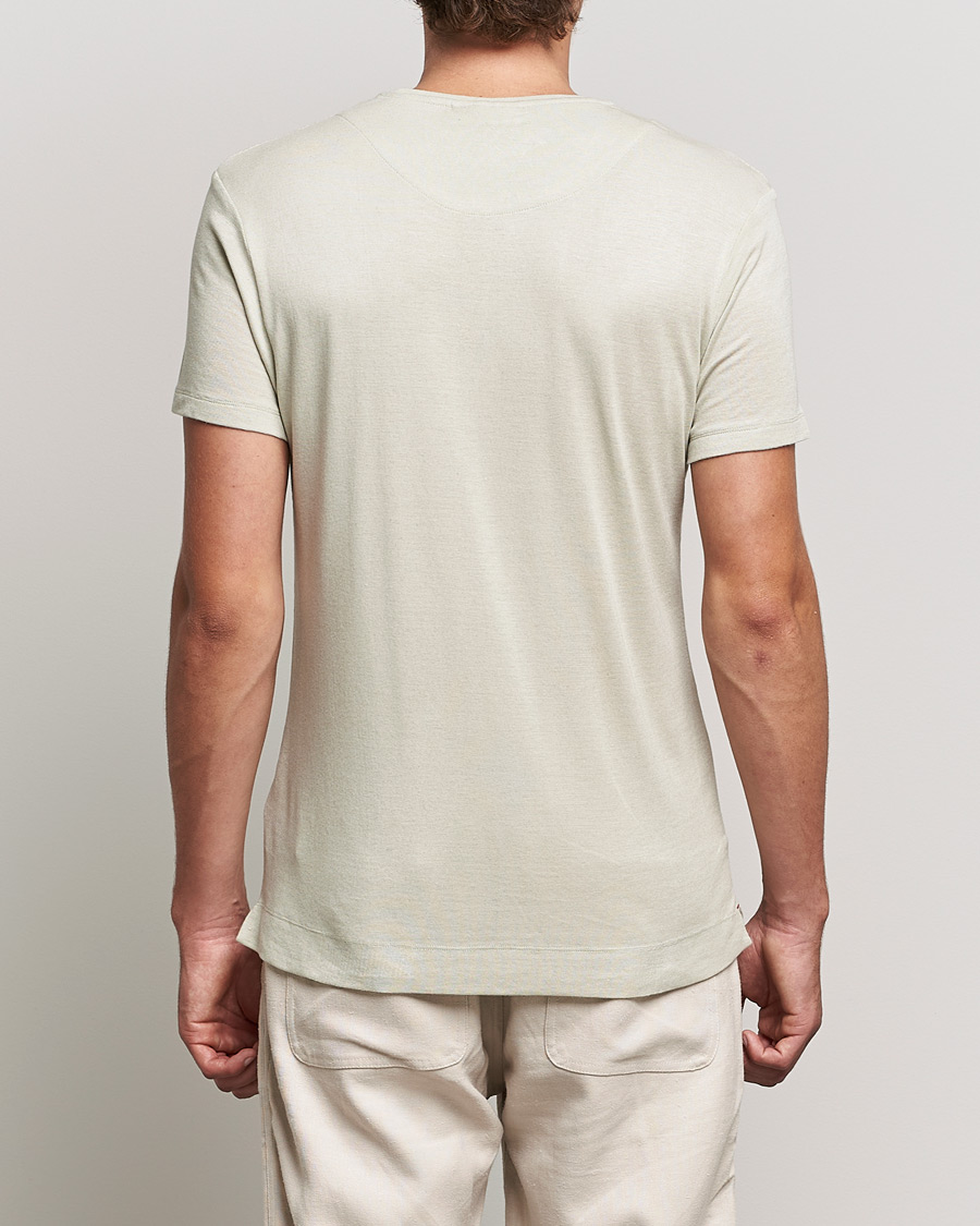 Homme | T-shirts | Orlebar Brown | OB Classic Modal/Cashmere T-Shirt Parched Green