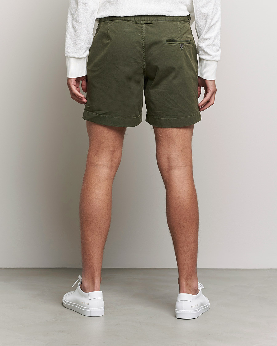 Homme | Shorts | Orlebar Brown | Bulldog Cotton Twill Shorts Forest Night
