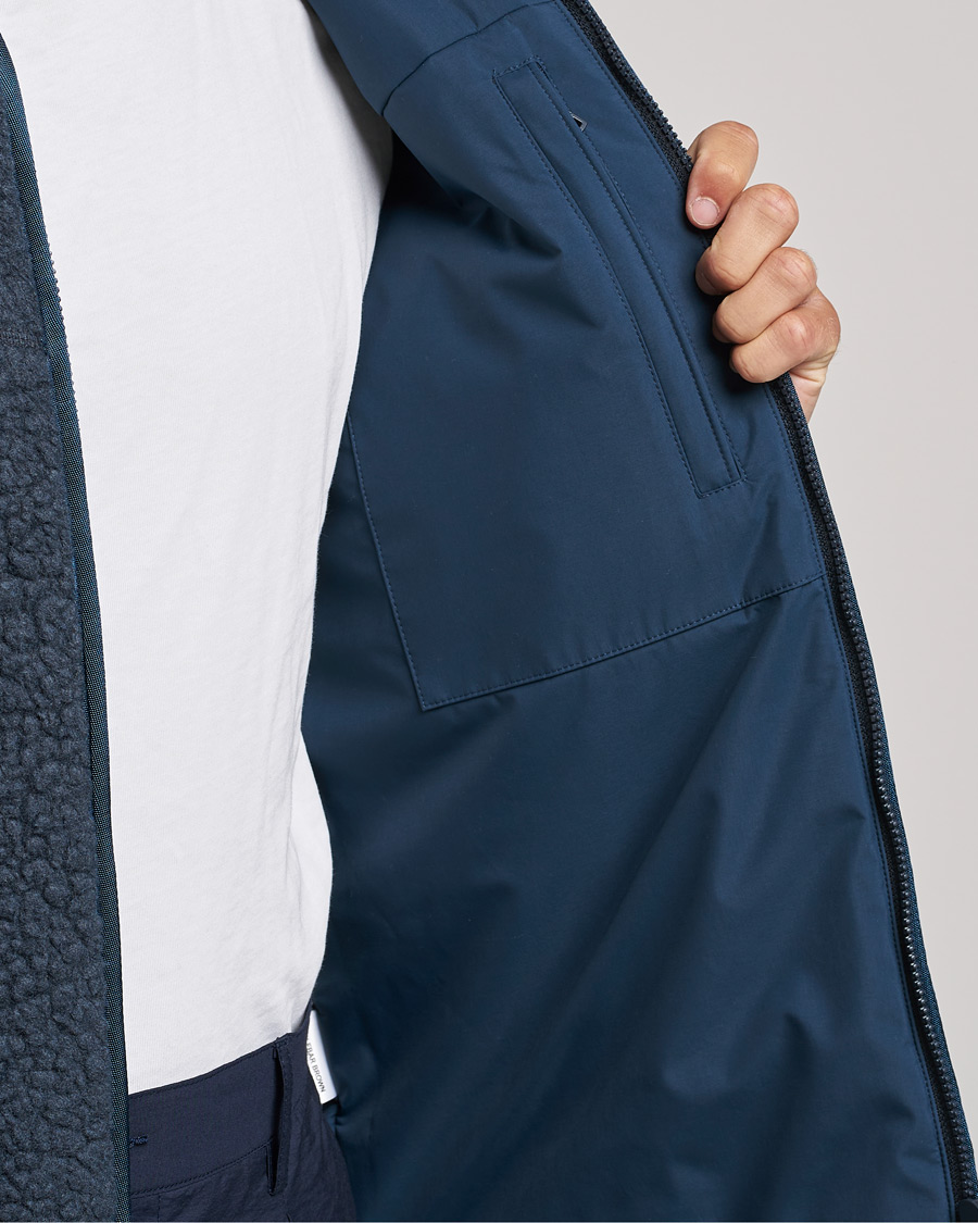 Homme | Pulls Et Tricots | Orlebar Brown | Auster Sherpa Fleece Dark Nocturnal Navy