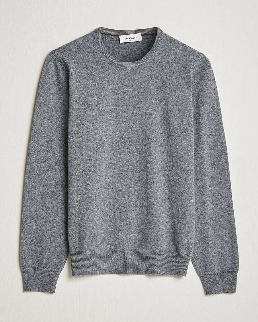 Homme | Pulls Et Tricots | Gran Sasso | Wool/Cashmere Crew Neck Grey