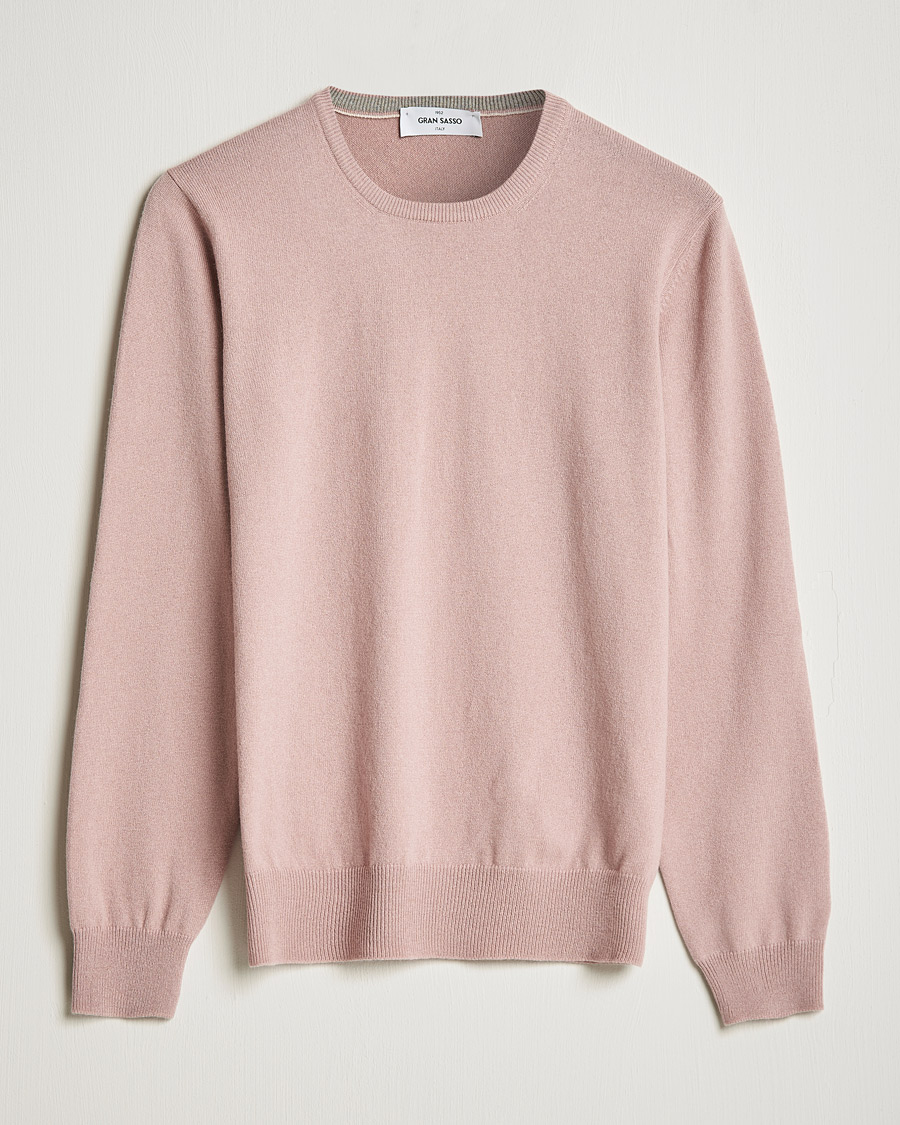 Homme | Pulls Et Tricots | Gran Sasso | Wool/Cashmere Crew Neck Soft Pink
