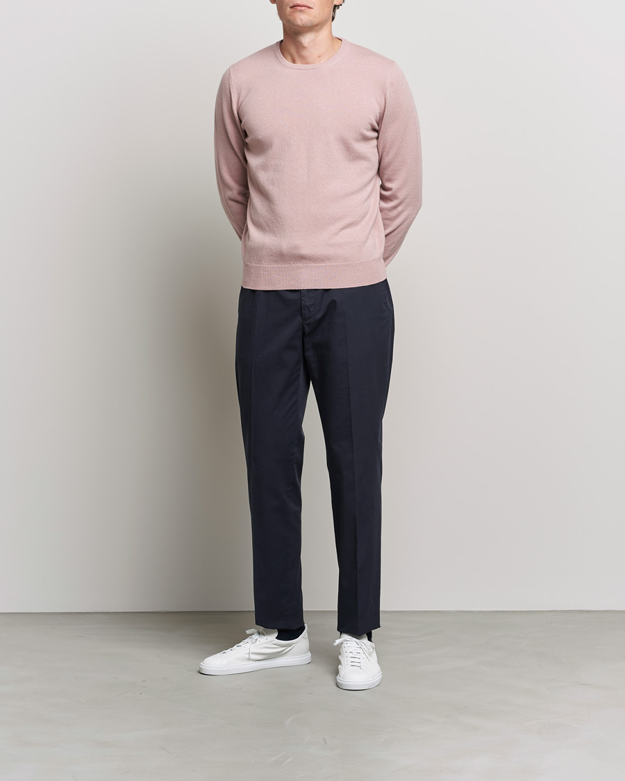 Homme | Pulls Et Tricots | Gran Sasso | Wool/Cashmere Crew Neck Soft Pink