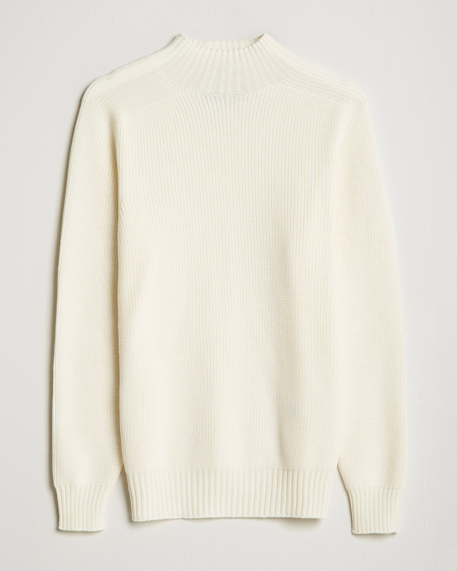 Homme | Pulls Et Tricots | Gran Sasso | Rainwool Mock Neck White