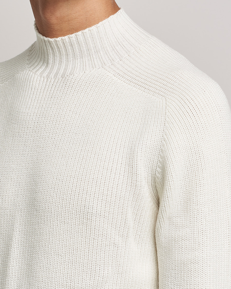 Homme | Pulls Et Tricots | Gran Sasso | Rainwool Mock Neck White