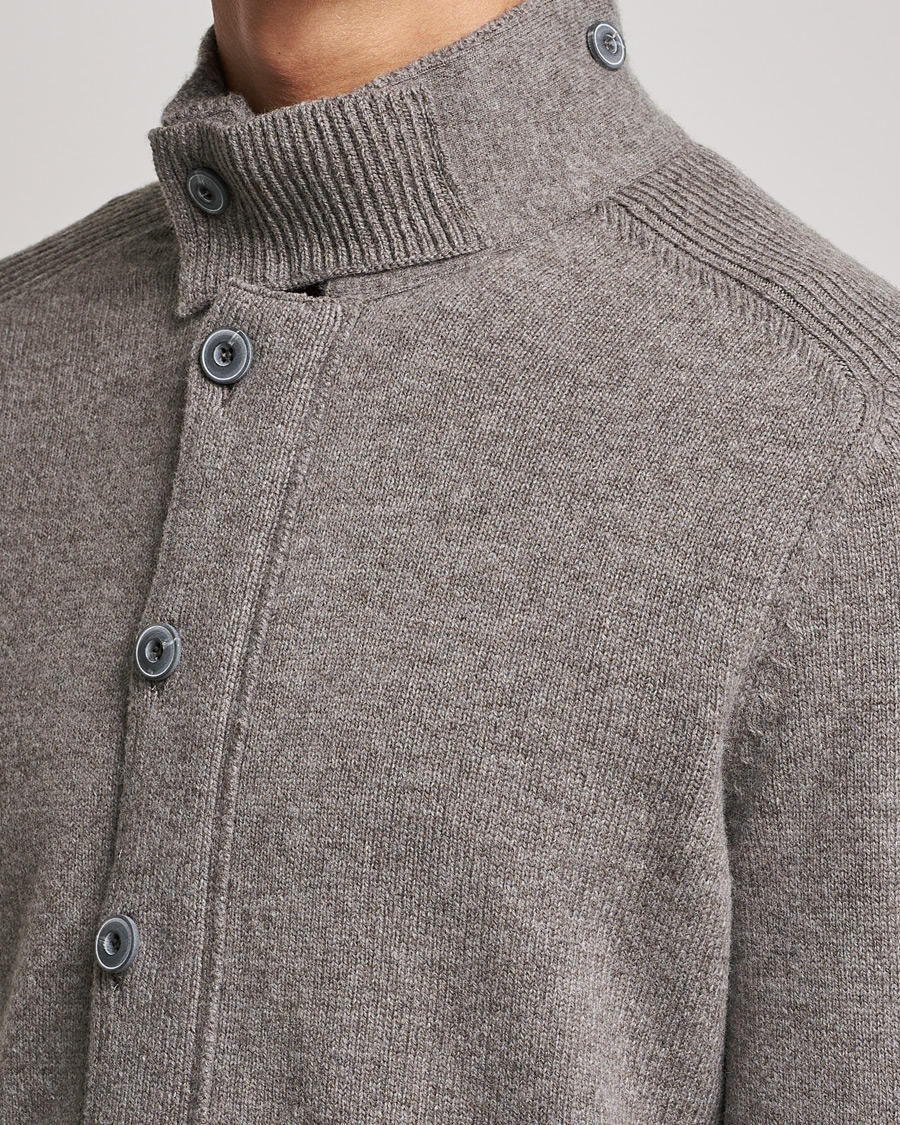 Homme | Pulls Et Tricots | Gran Sasso | Heavy Wool Cardigan Light Brown