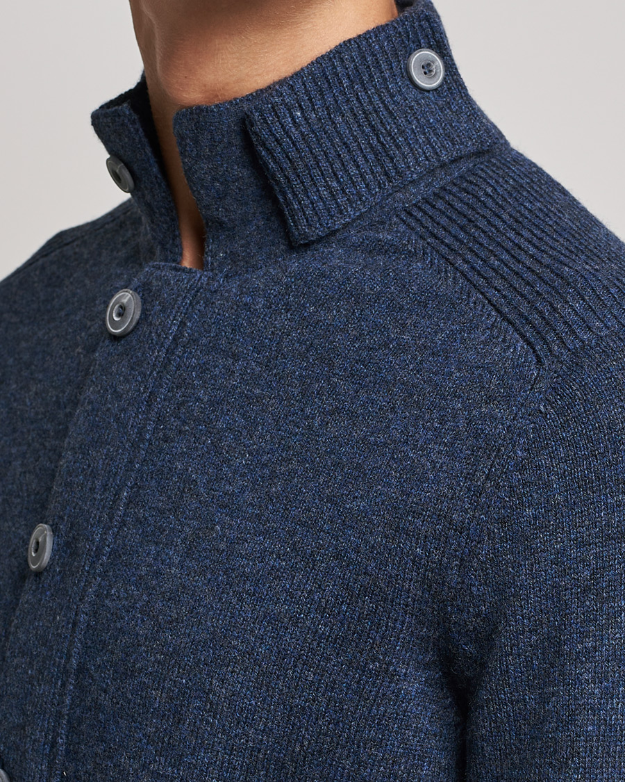 Homme | Pulls Et Tricots | Gran Sasso | Heavy Wool Cardigan Navy