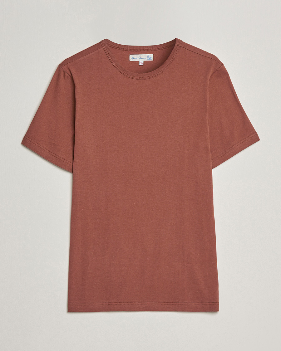 Homme | T-shirts | Merz b. Schwanen | 1950s Classic Loopwheeled Tee Tan
