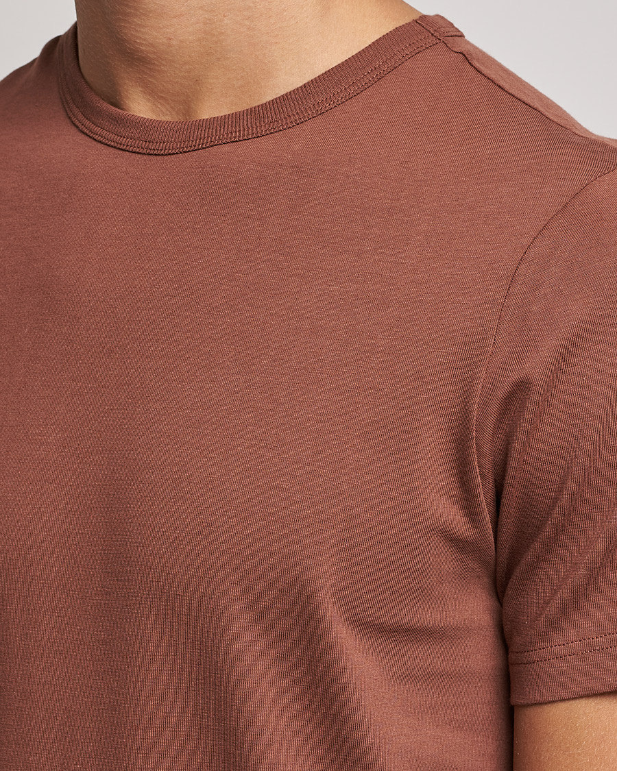 Homme | T-shirts | Merz b. Schwanen | 1950s Classic Loopwheeled Tee Tan