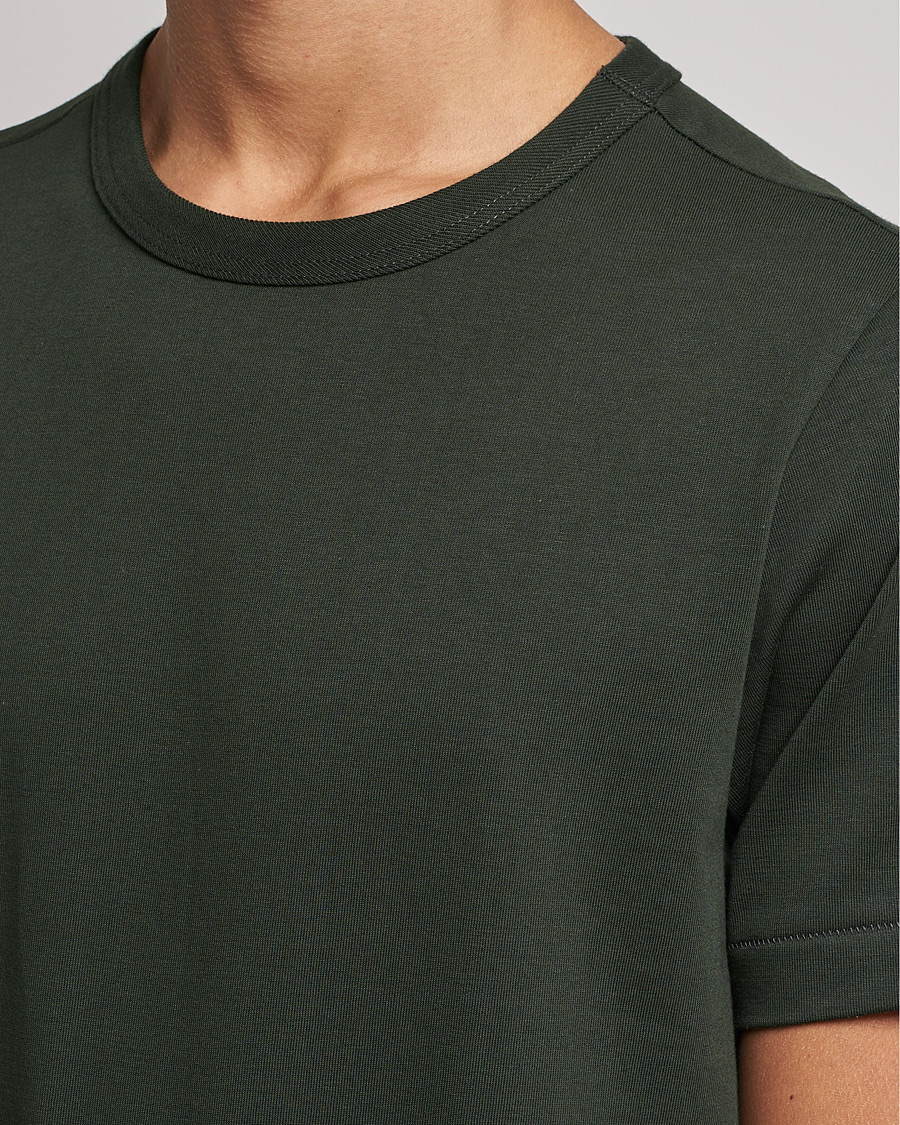 Homme | T-shirts | Merz b. Schwanen | 1950s Classic Loopwheeled Tee Forest