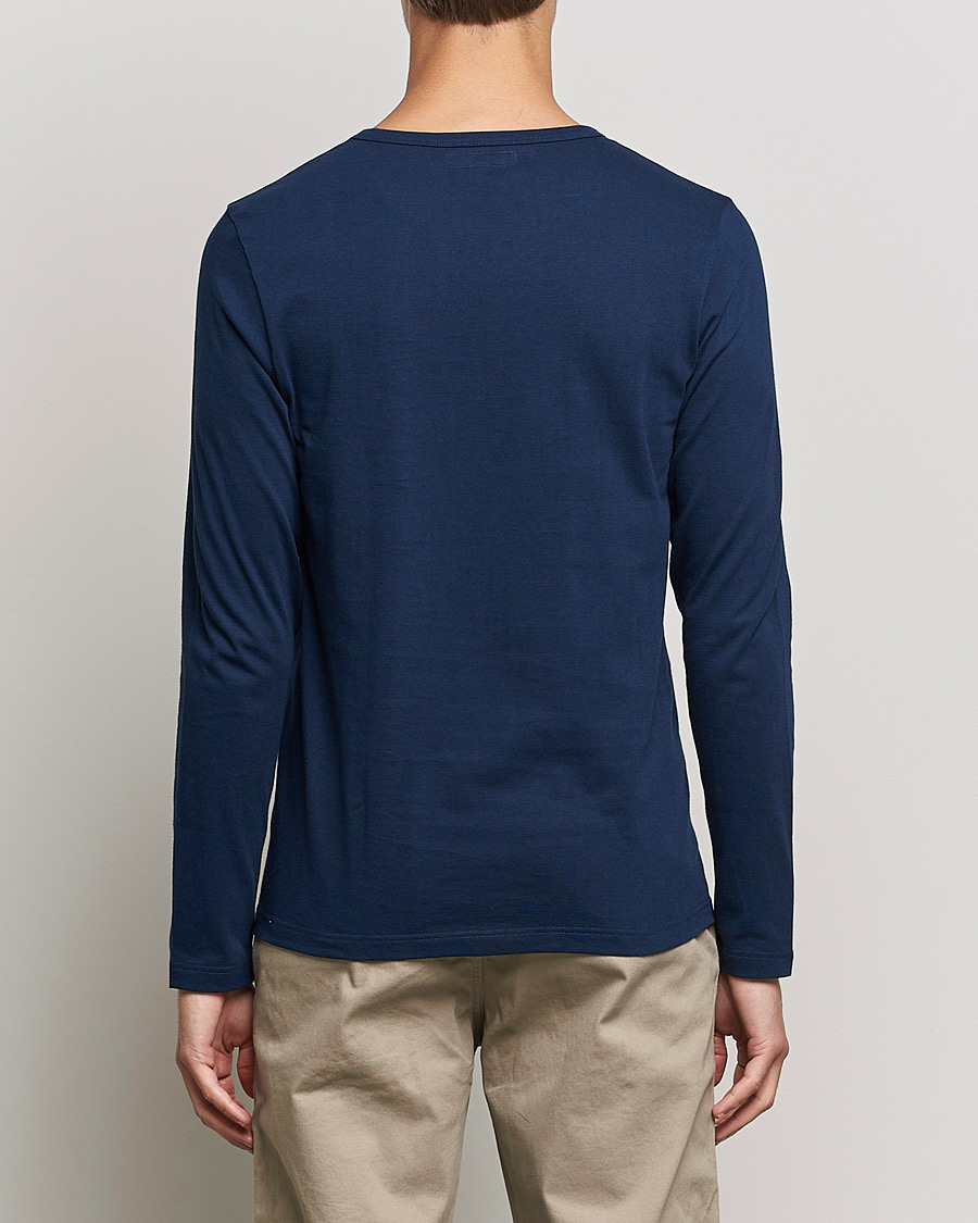 Homme | T-shirts | Merz b. Schwanen | 1950s Classic Loopwheeled Longsleeve Tee Ink