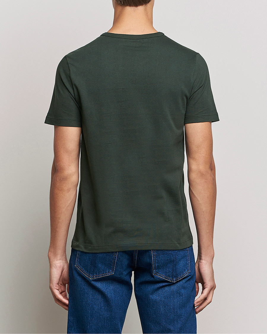 Homme | T-shirts | Merz b. Schwanen | Relaxed Loopwheeled Sturdy Tee Forest