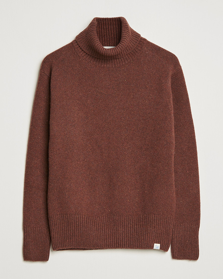 Homme | Pulls Et Tricots | Merz b. Schwanen | Cashmere/Merino Rollneck Chestnut
