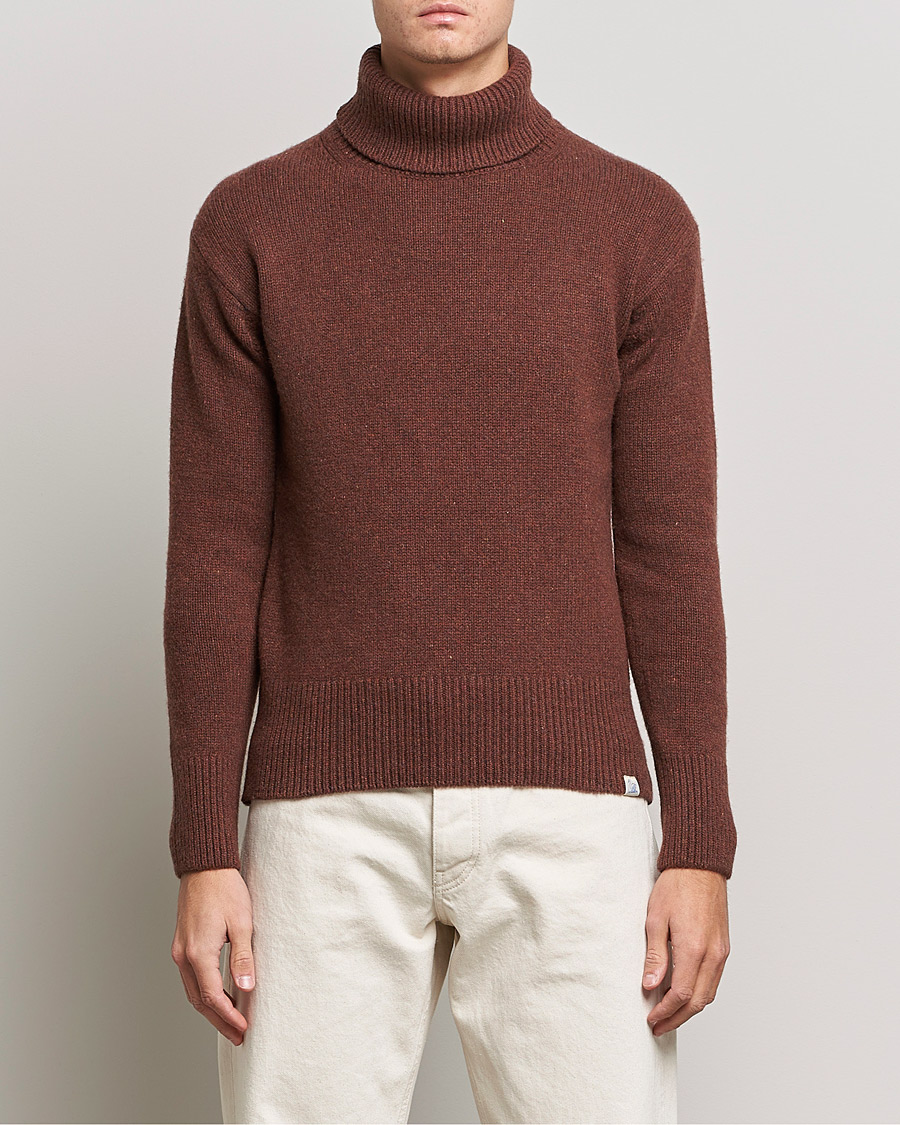 Homme | Pulls Et Tricots | Merz b. Schwanen | Cashmere/Merino Rollneck Chestnut
