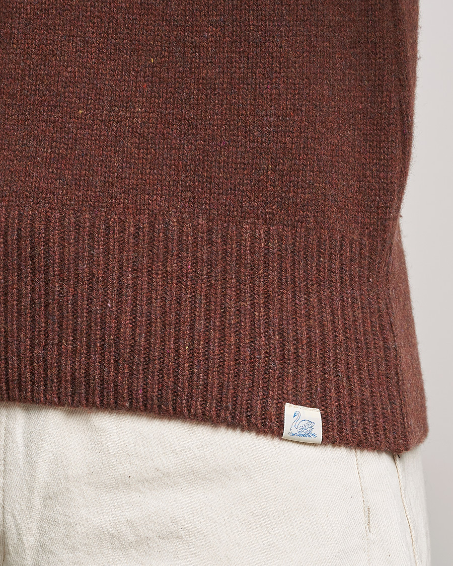 Homme | Pulls Et Tricots | Merz b. Schwanen | Cashmere/Merino Rollneck Chestnut
