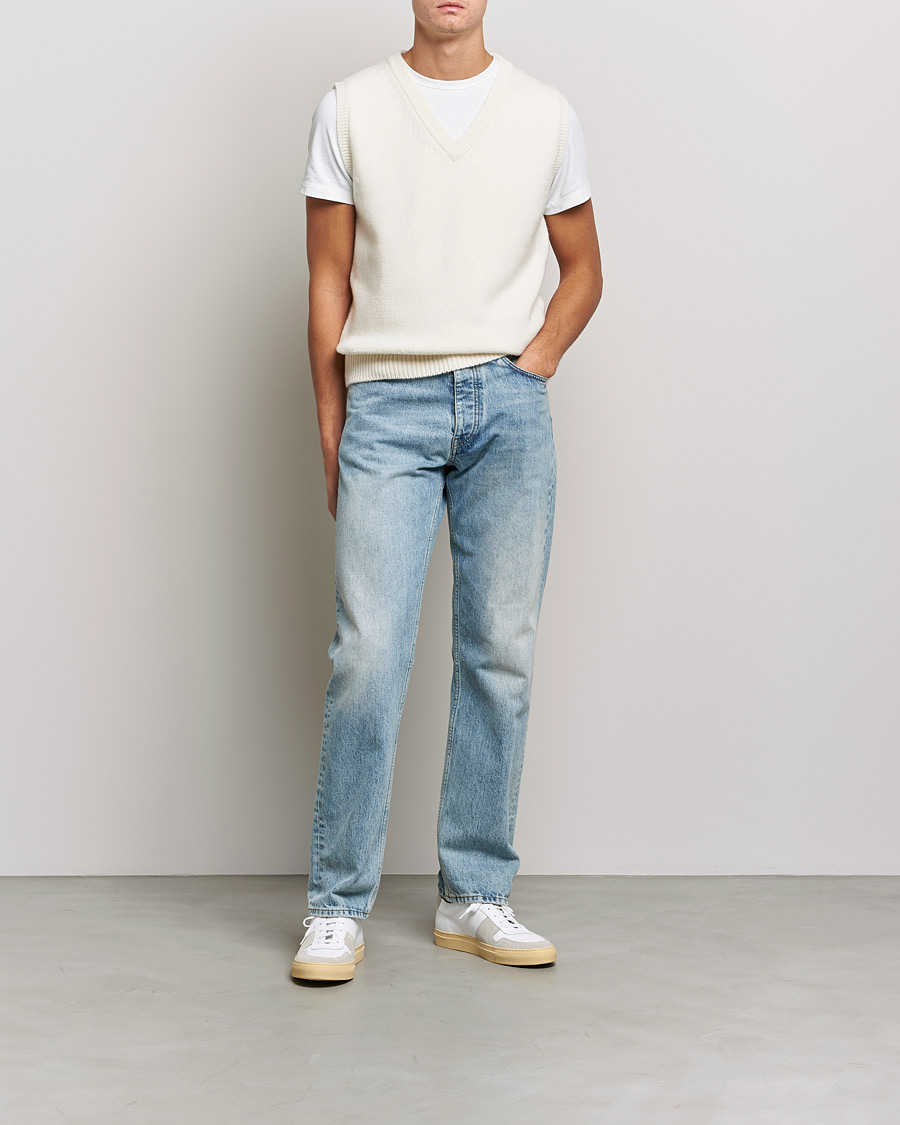 Homme | Pulls Et Tricots | Merz b. Schwanen | Cashmere/Merino Vest Nature