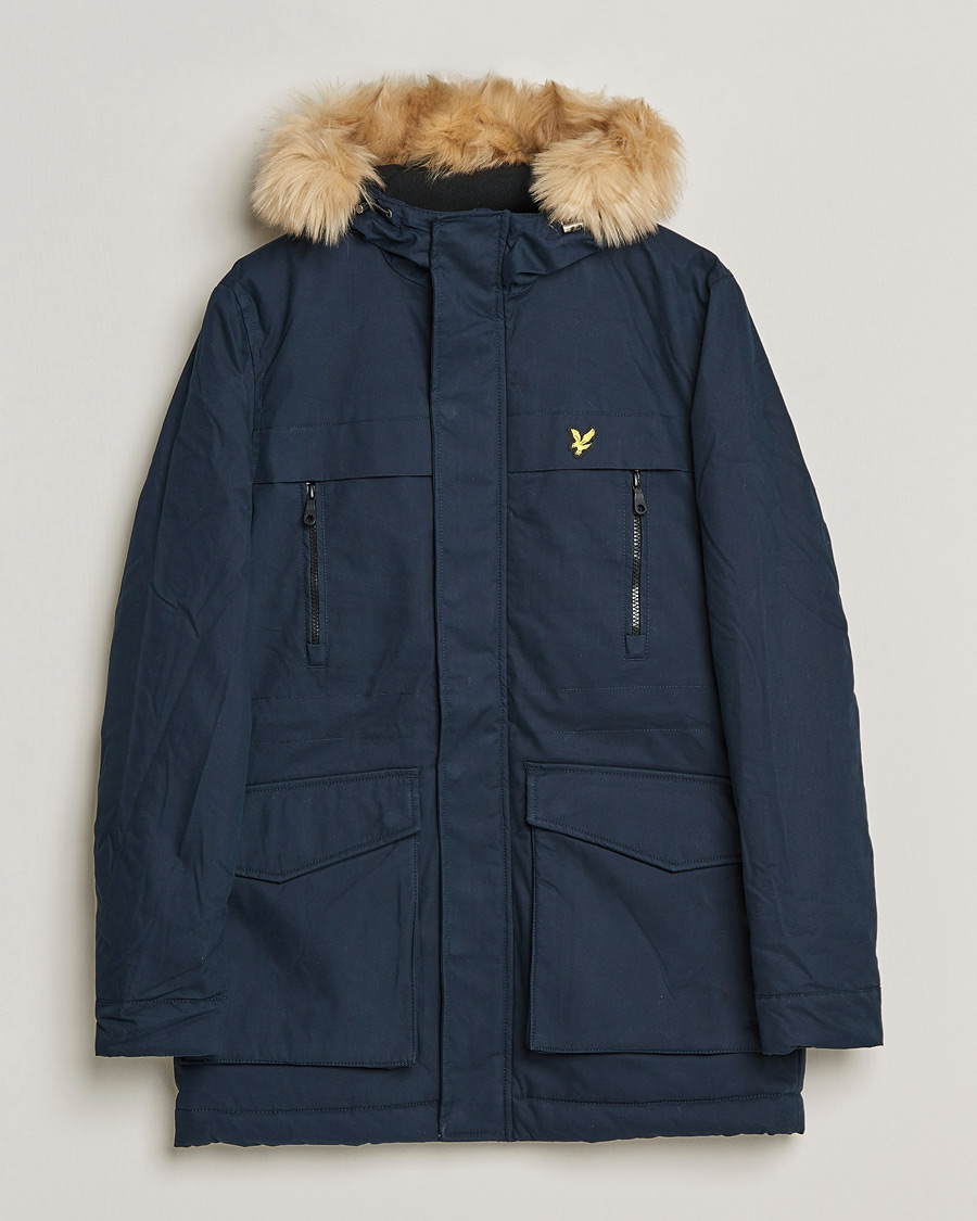 Homme | Manteaux Et Vestes | Lyle & Scott | Winter Weight Micro Fleece Parka Dark Navy