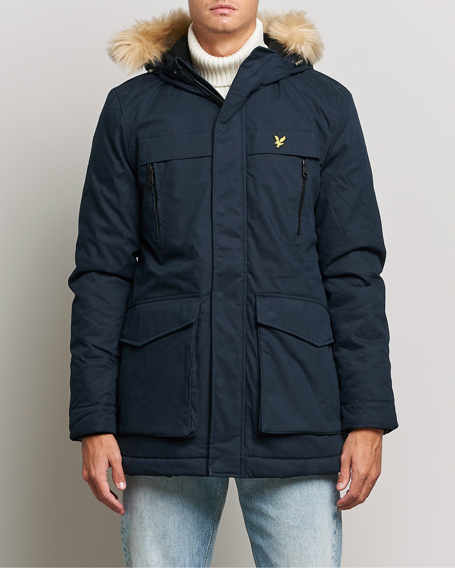 Homme | Manteaux Et Vestes | Lyle & Scott | Winter Weight Micro Fleece Parka Dark Navy
