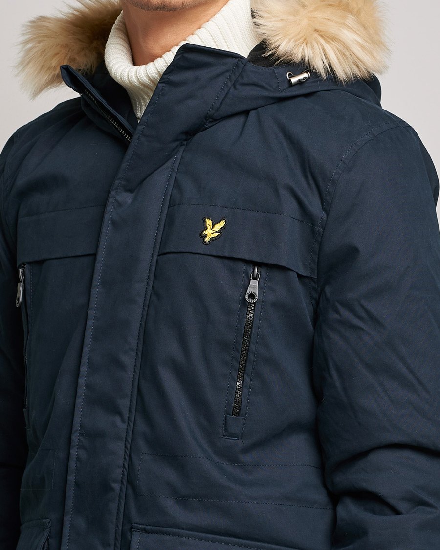 Homme | Manteaux Et Vestes | Lyle & Scott | Winter Weight Micro Fleece Parka Dark Navy