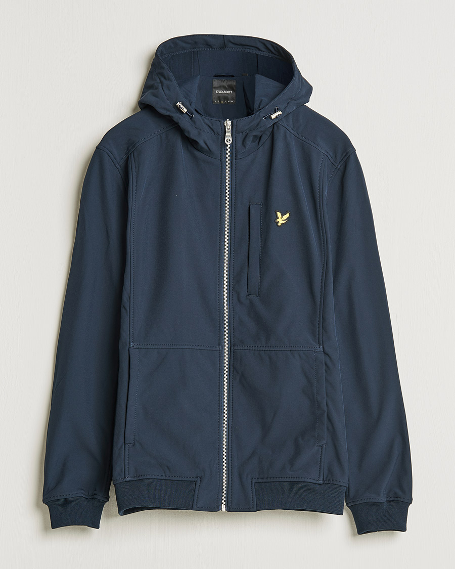 Homme | Manteaux Et Vestes | Lyle & Scott | Softshell Hooded Jacket Dark Navy