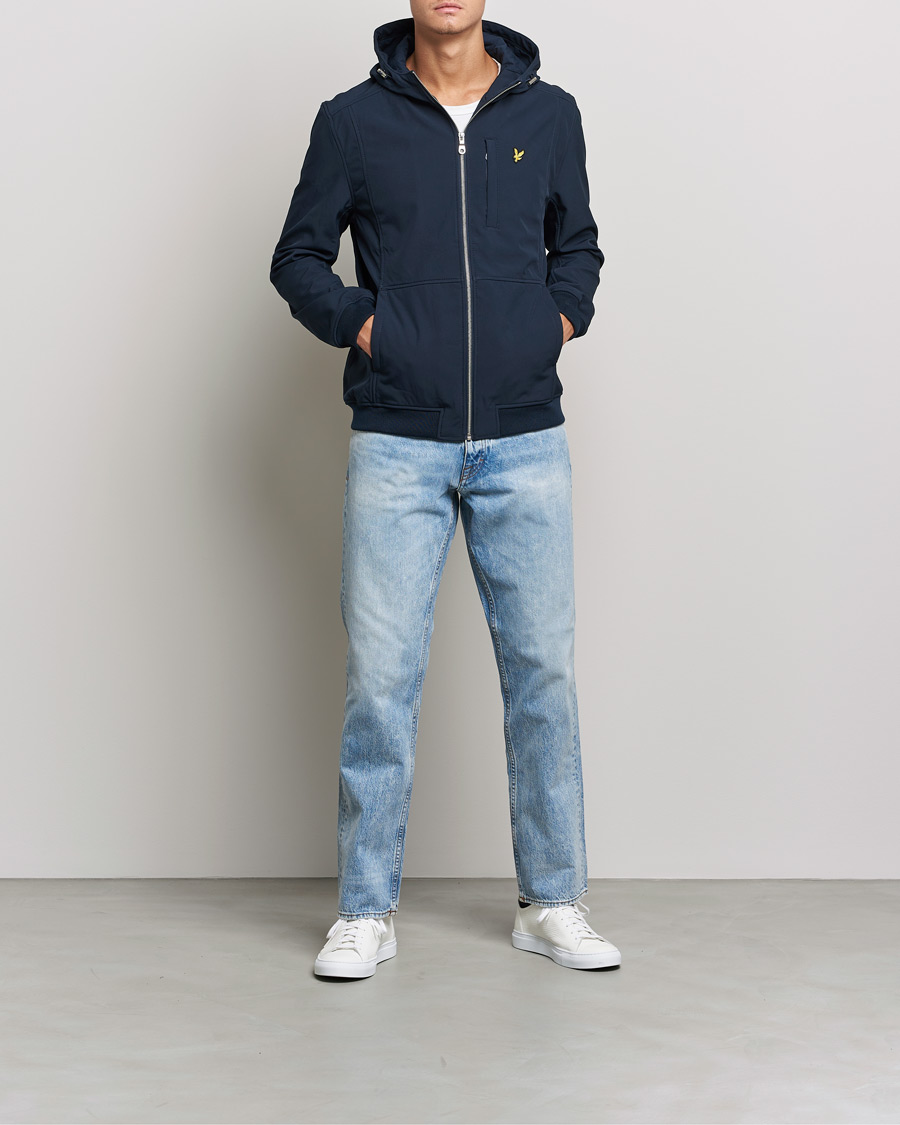 Homme | Manteaux Et Vestes | Lyle & Scott | Softshell Hooded Jacket Dark Navy