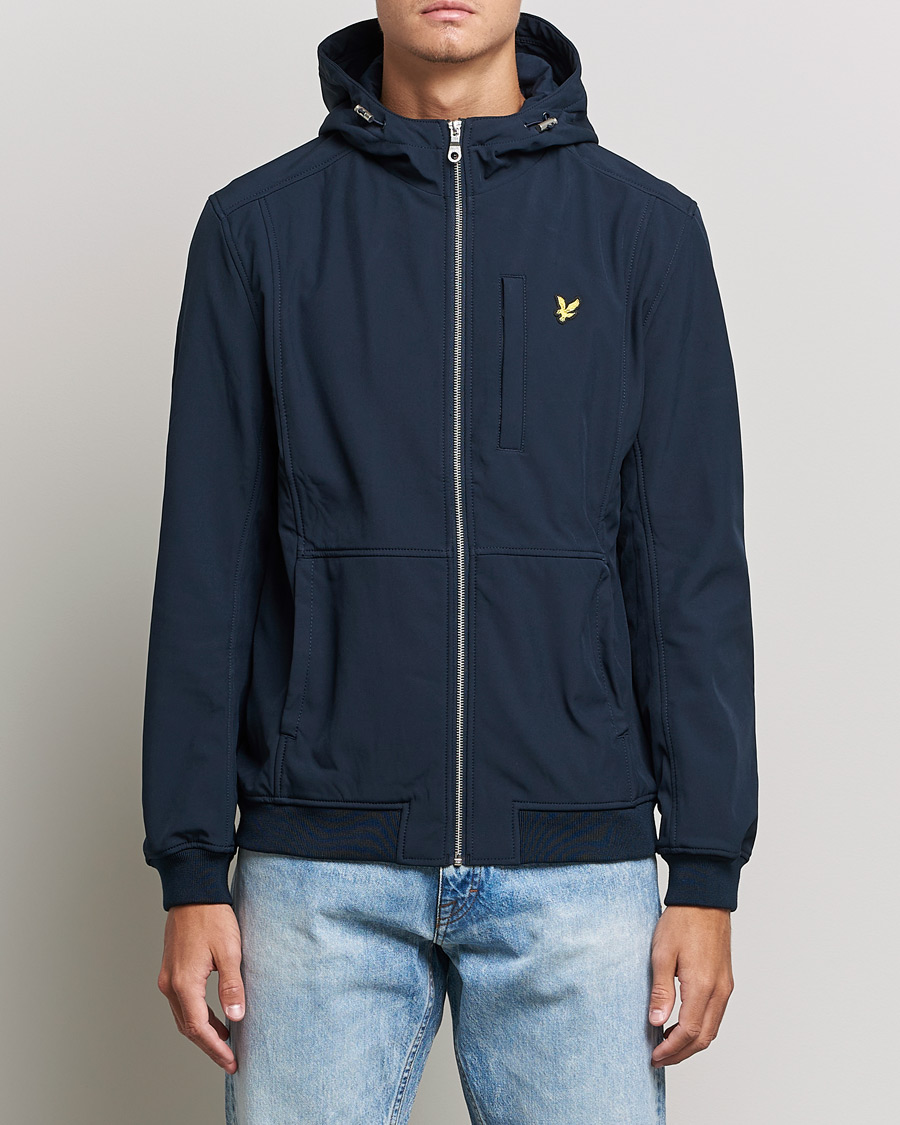 Homme | Manteaux Et Vestes | Lyle & Scott | Softshell Hooded Jacket Dark Navy