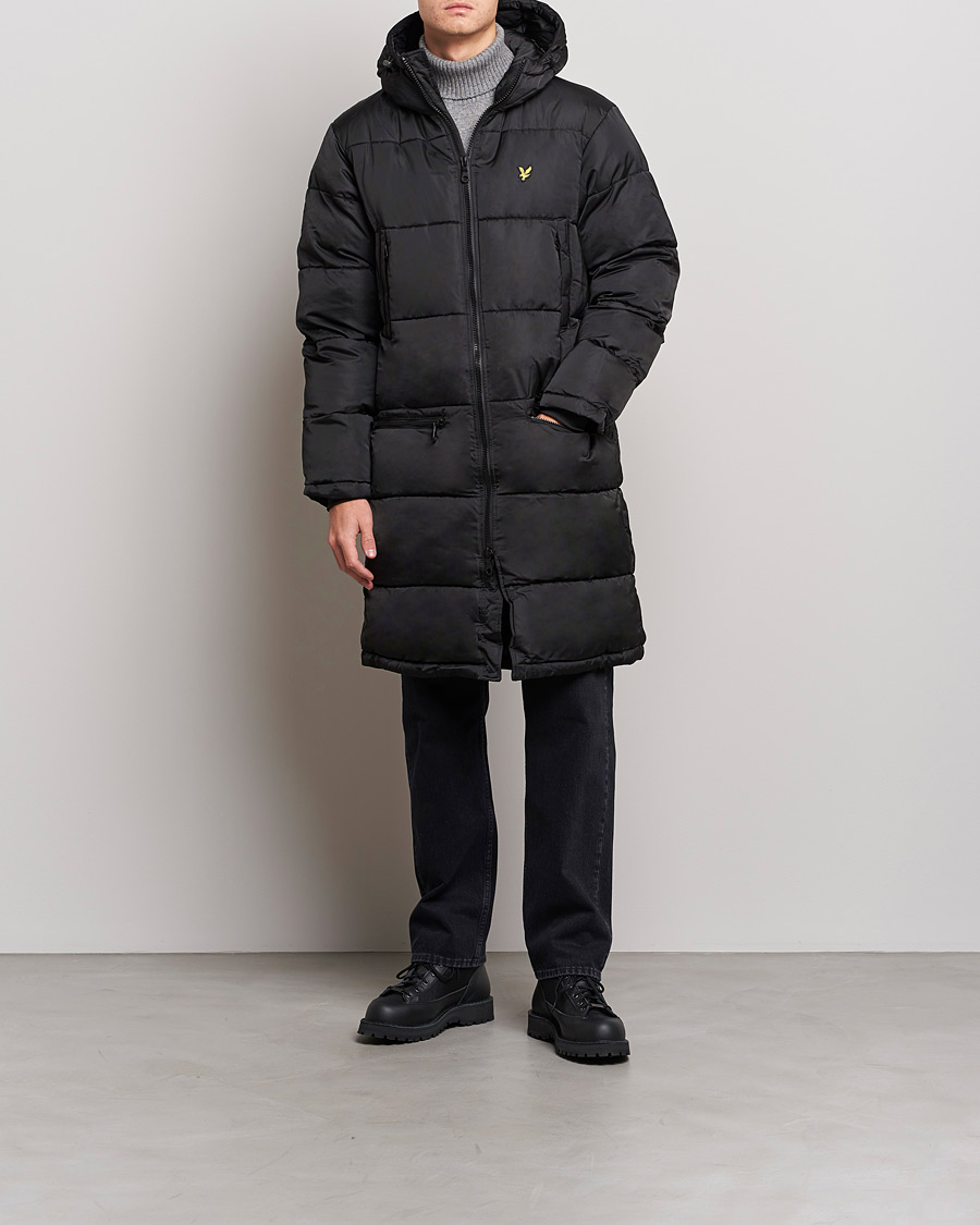 Homme | Manteaux Et Vestes | Lyle & Scott | Long Line Wadded Jacket Black