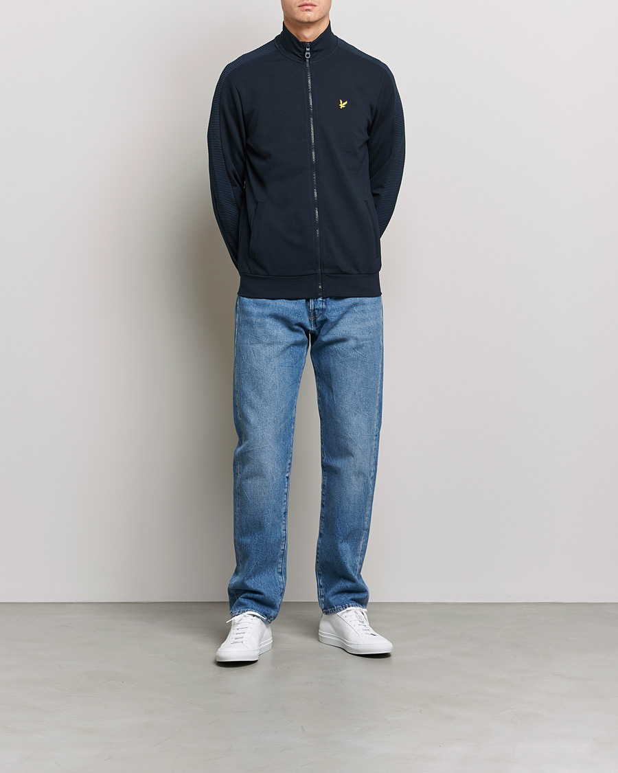 Homme | Pulls Et Tricots | Lyle & Scott | Ottoman Track Zip Sweater Dark Navy