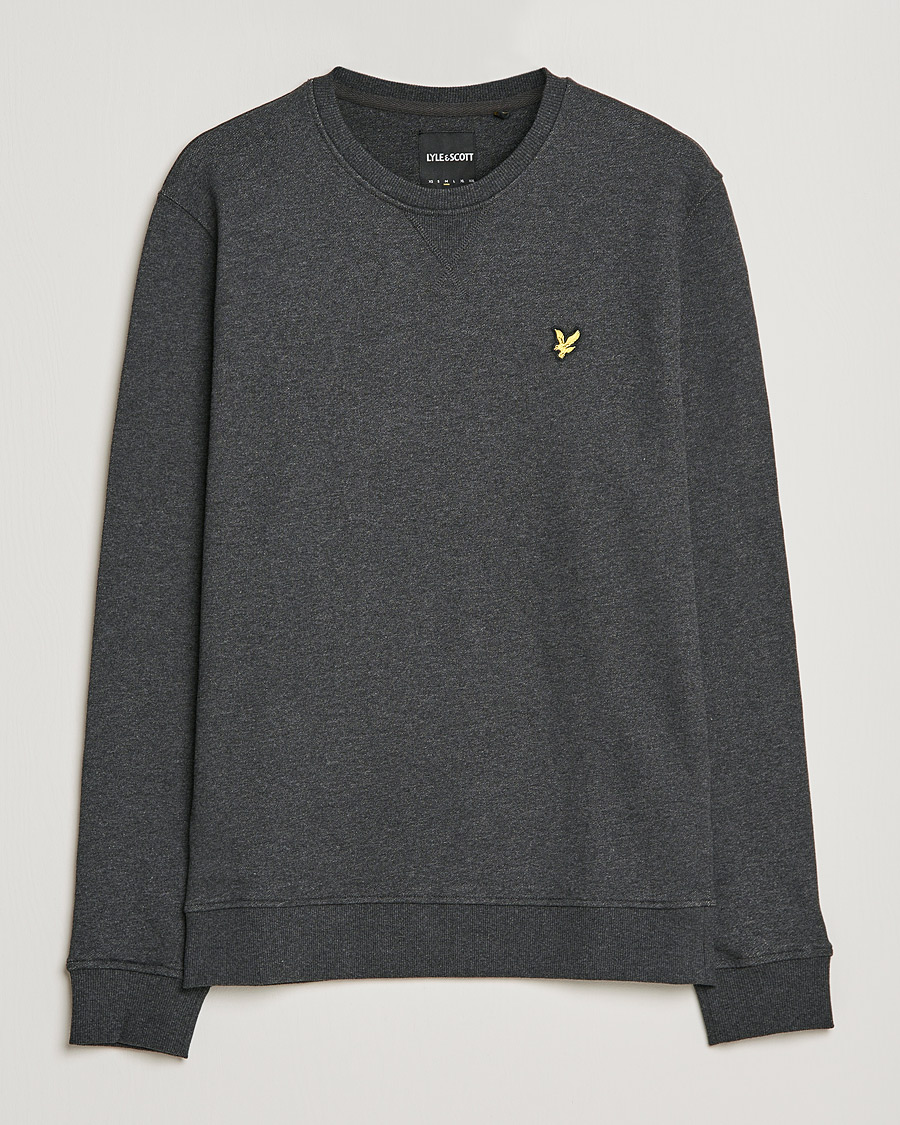 Homme | Pulls Et Tricots | Lyle & Scott | Organic Cotton Crew Neck Charcoal Marl